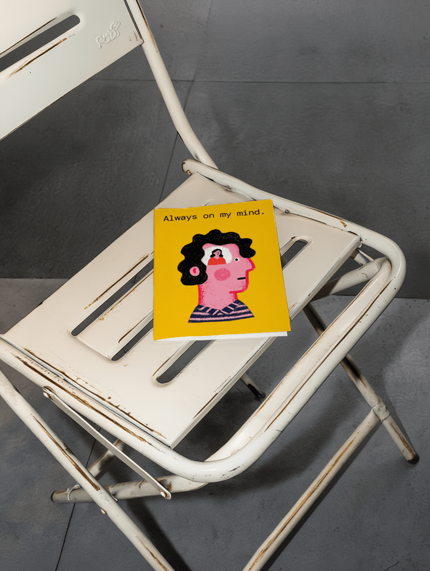 Always on My Mind Card mockup 2