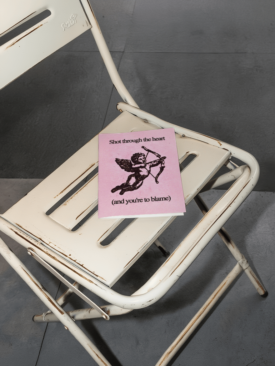 Cupid's Arrow Humor Card mockup 2