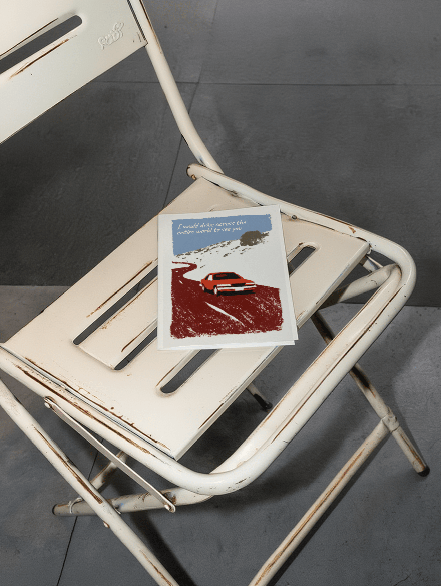 Drive Across the World for You mockup 2