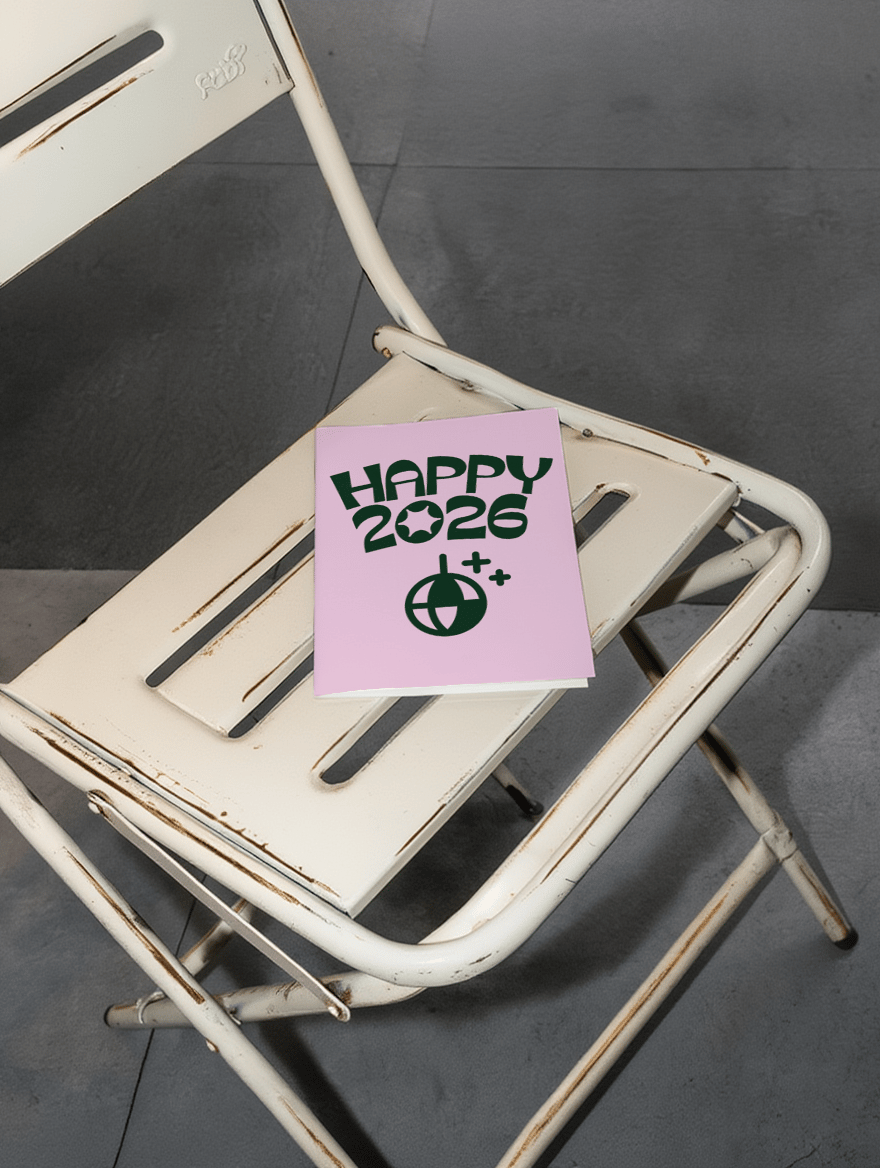 Happy 2026 Celebration Card mockup 2