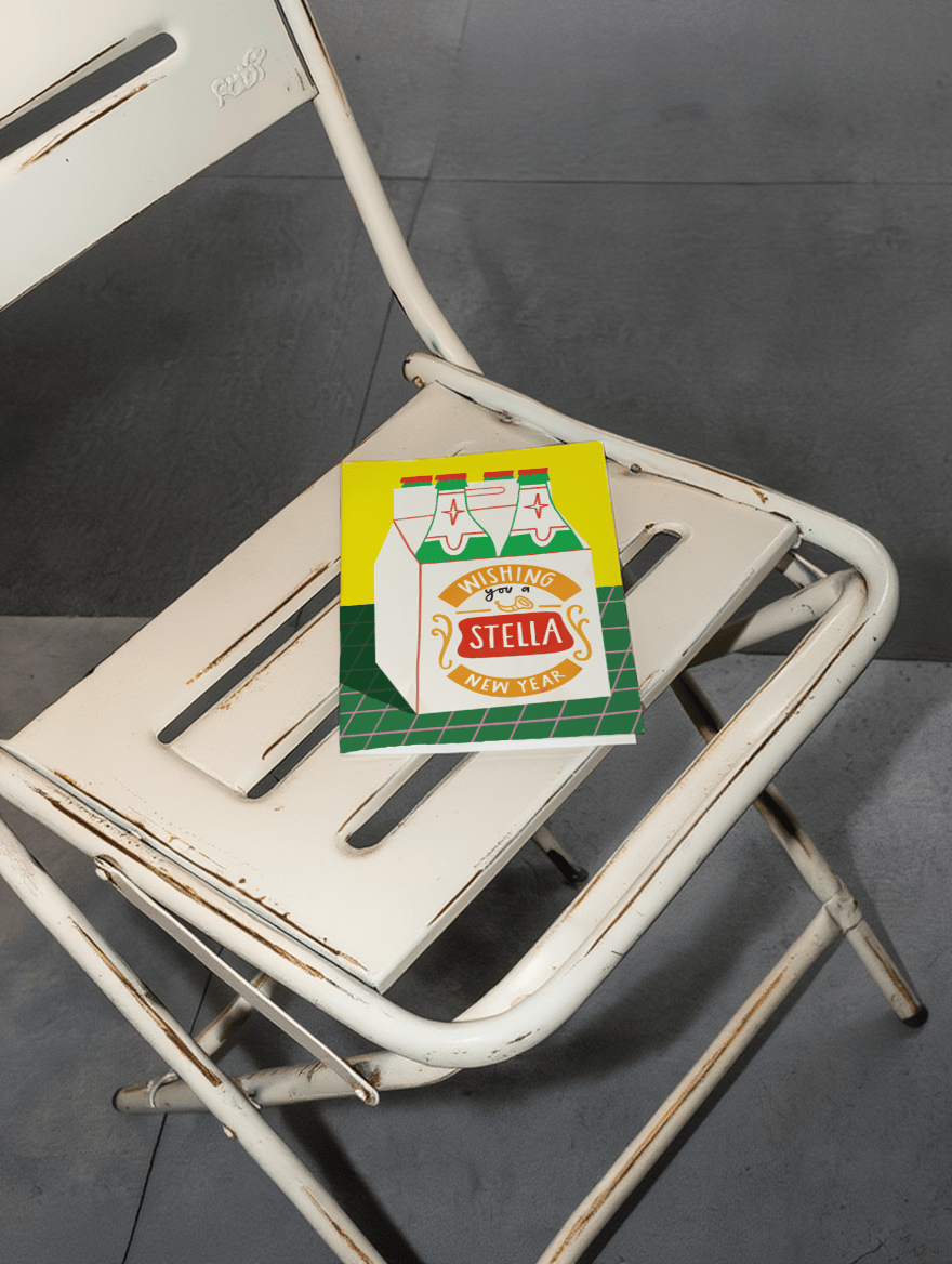 Cheers to a Stella New Year mockup 2