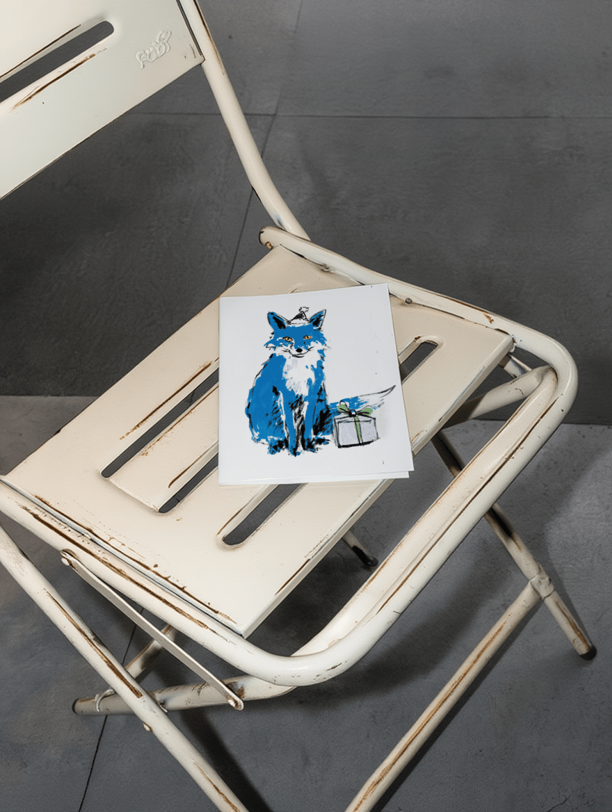 Blue Fox Birthday Cheer mockup 2