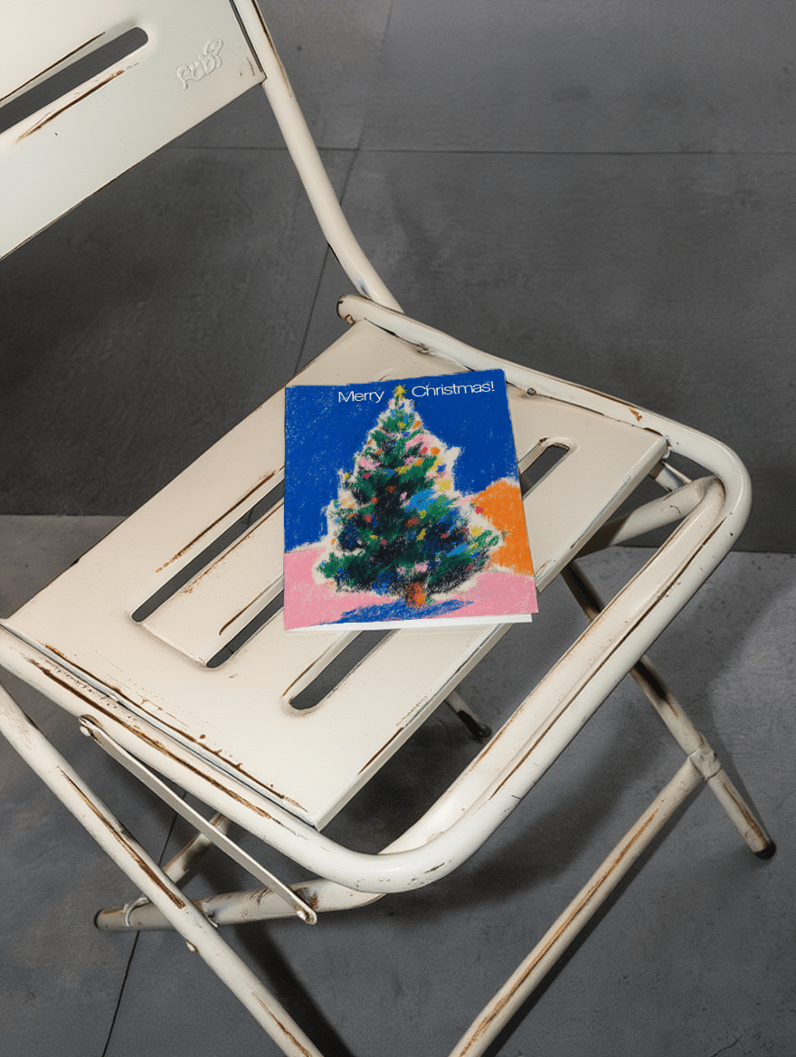 Festive Christmas Tree Greeting mockup 2