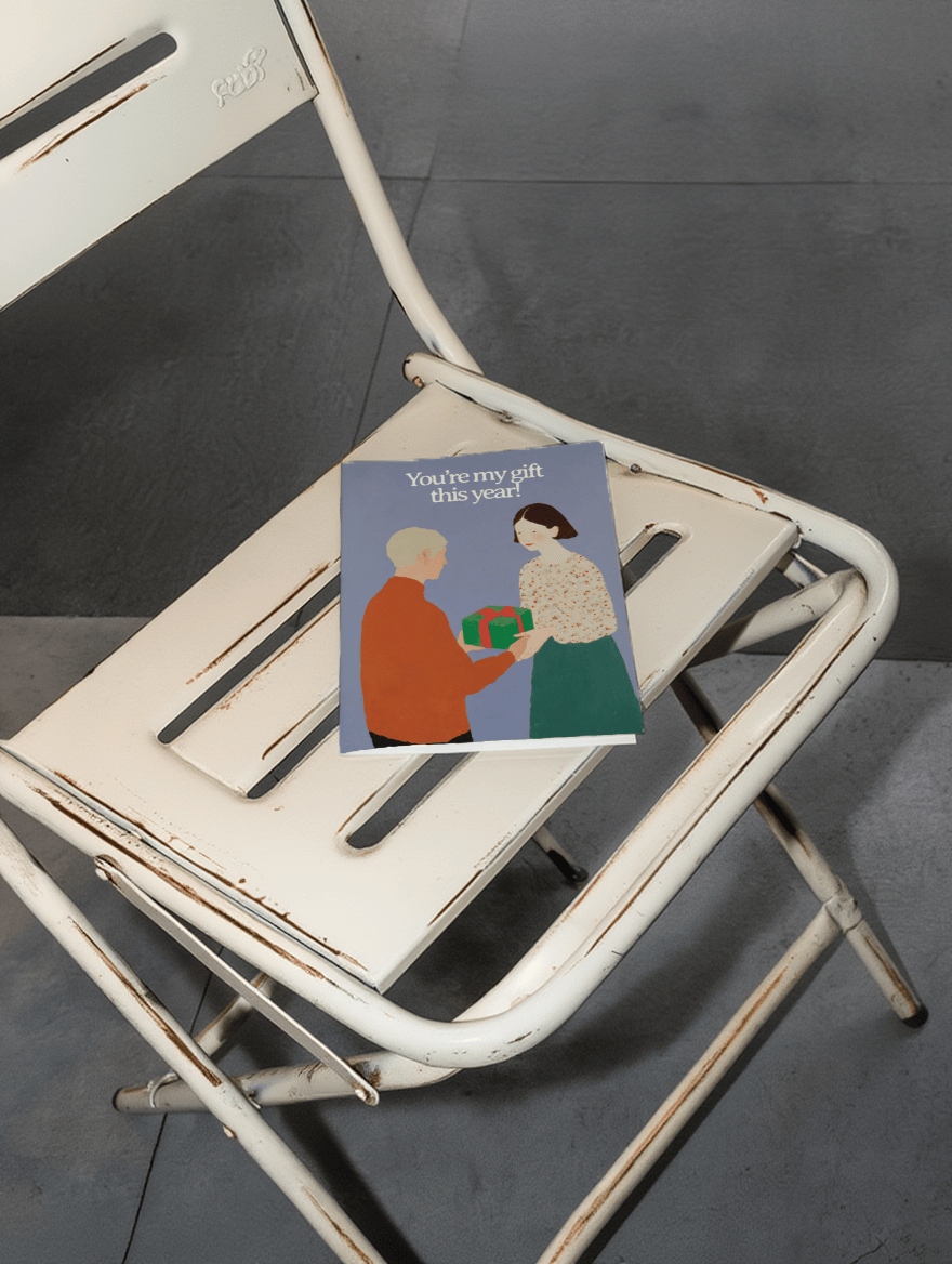 You're My Gift Greeting Card mockup 2