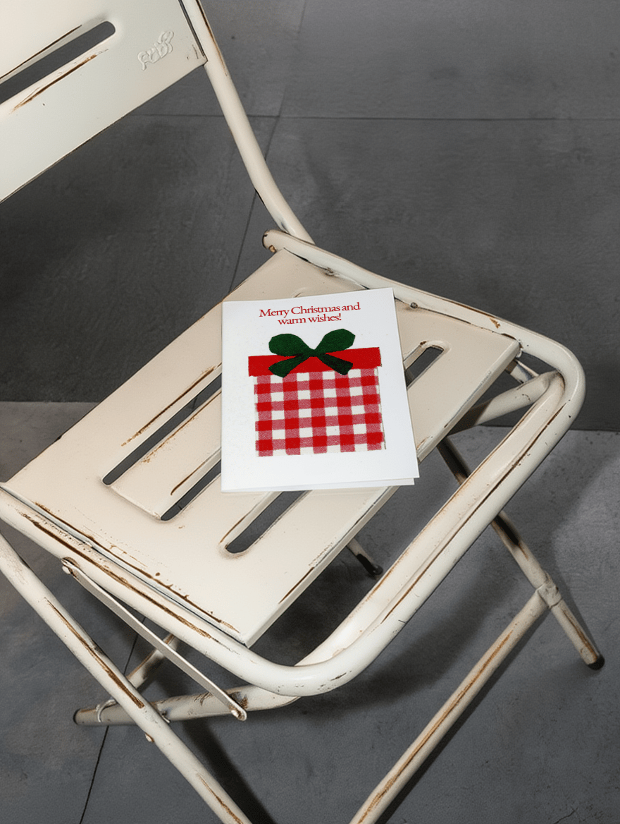 Festive Christmas Cheer Card mockup 2