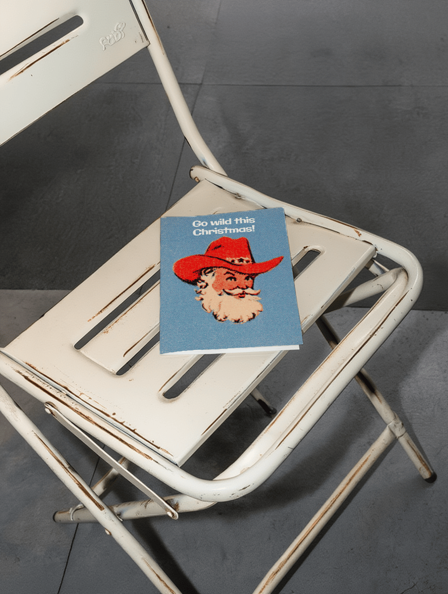 Festive Cowboy Christmas Card mockup 2
