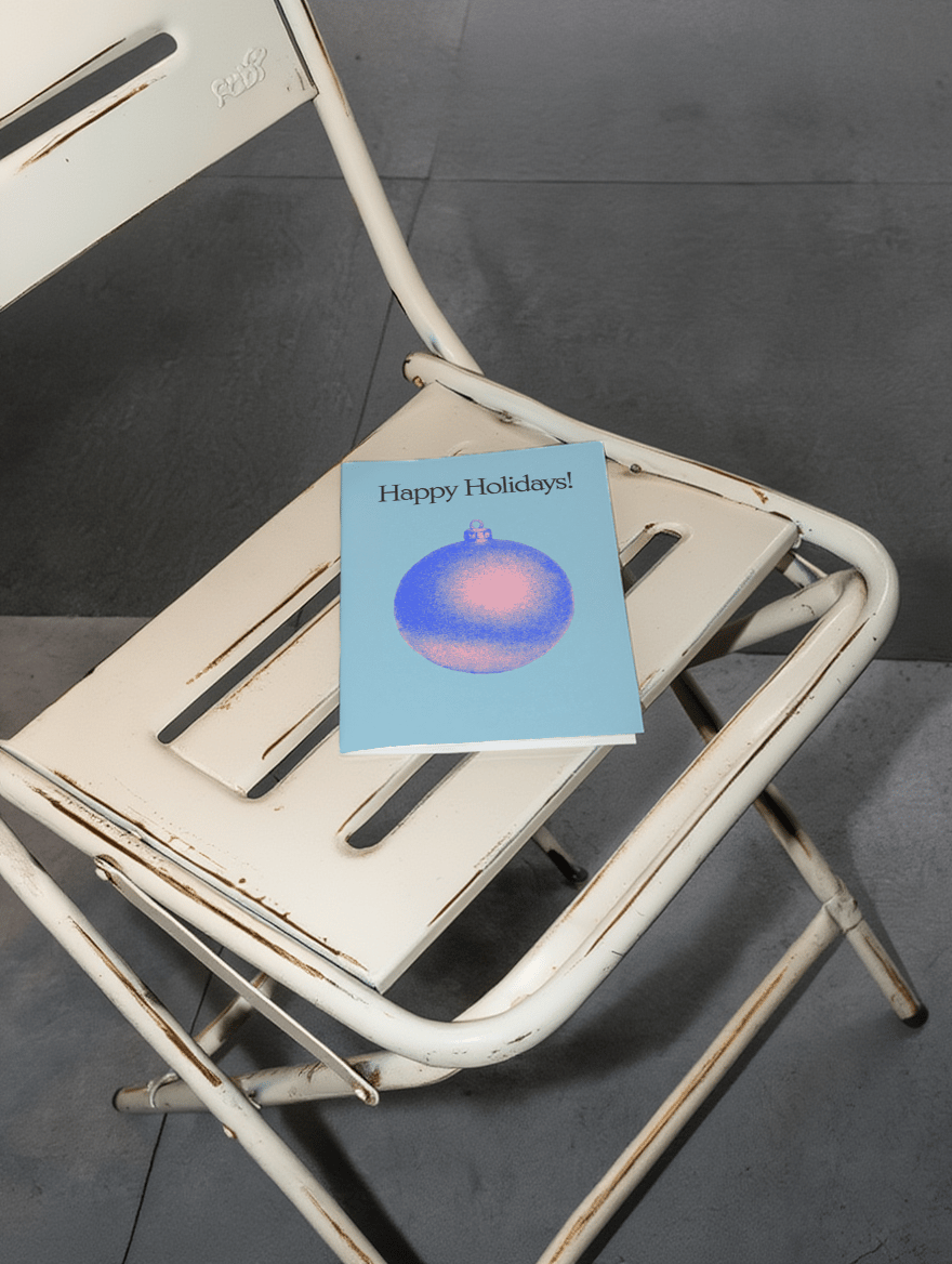 Festive Holiday Cheer Card mockup 2