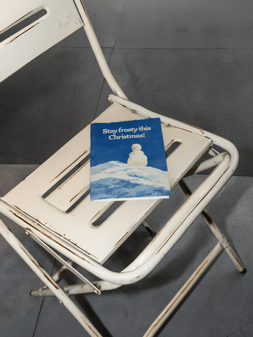 Stay Frosty Christmas Card mockup 2