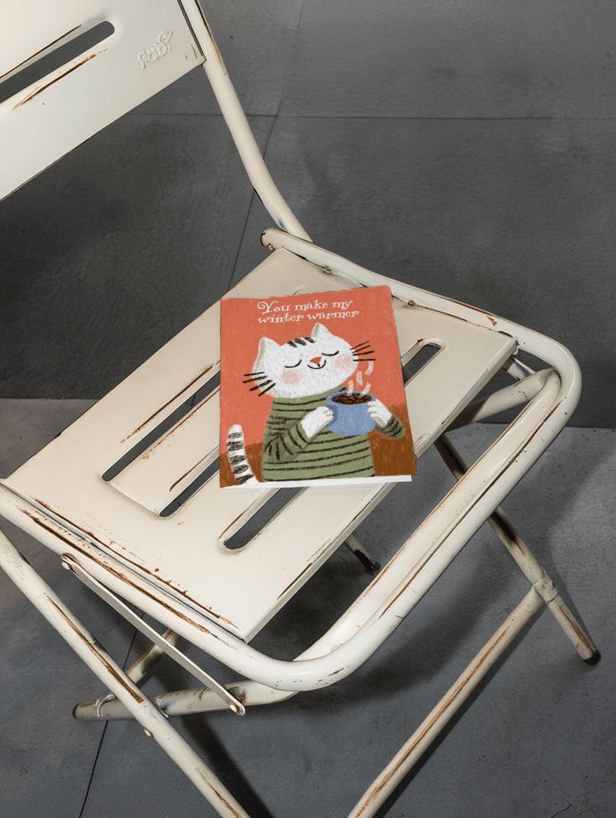 Cozy Cat Winter Wishes mockup 2
