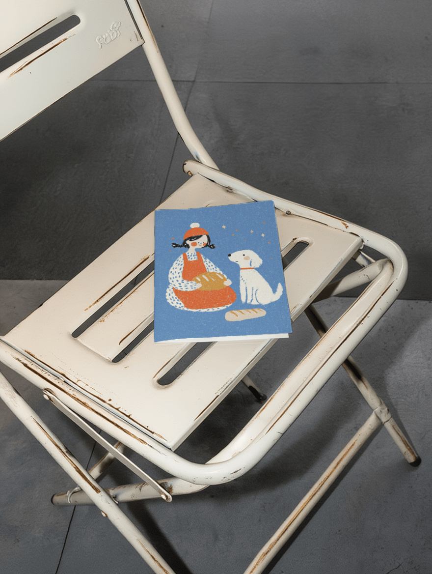 Warm Wishes with Bread and Furry Friend mockup 2