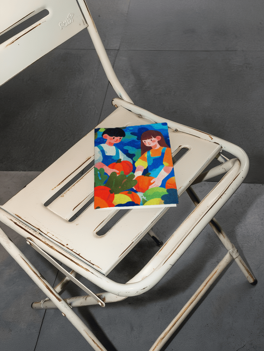 Pumpkin Patch Fun Greeting Card mockup 2