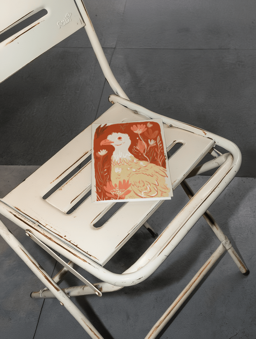 Whimsical Turkey Greeting Card mockup 2