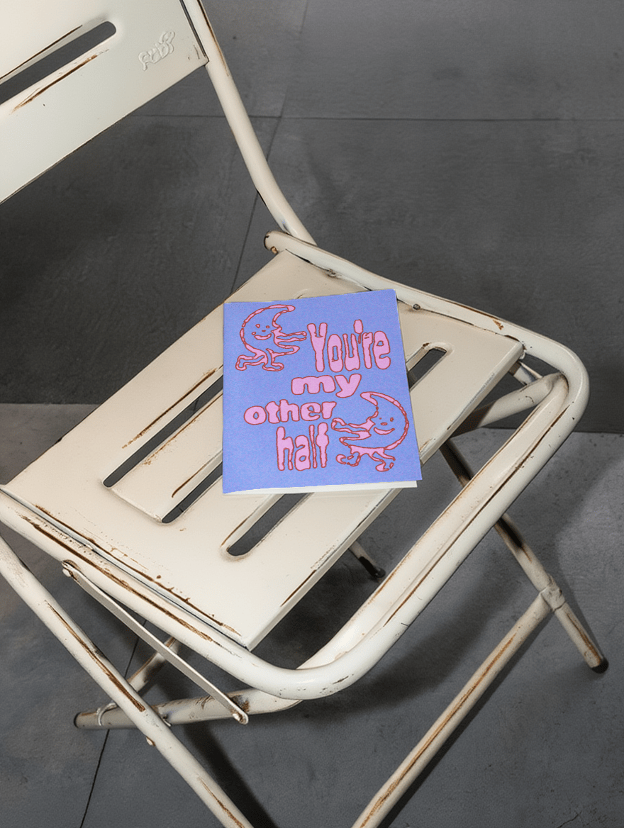 You're My Other Half Card mockup 2
