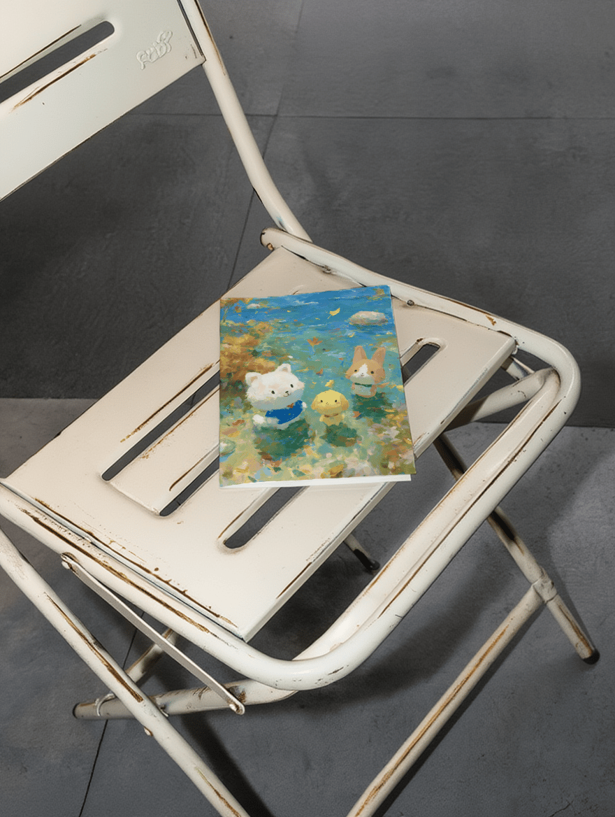 Adorable Animal Friends Greeting Card mockup 2