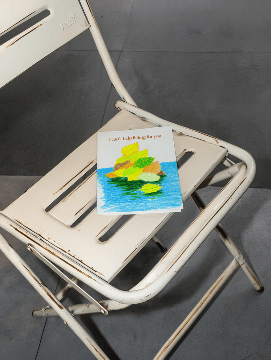 Falling for You Leaf Artwork mockup 2