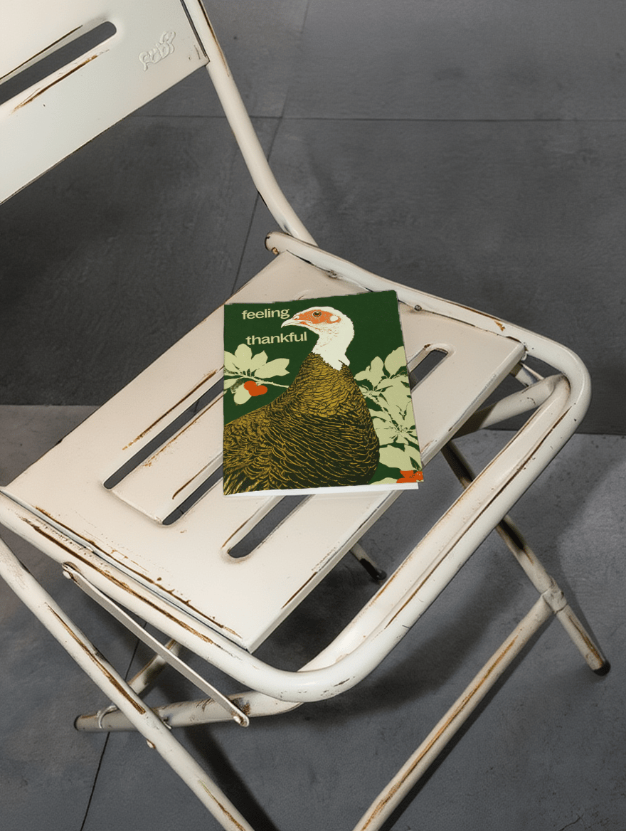 Feeling Thankful Turkey Card mockup 2