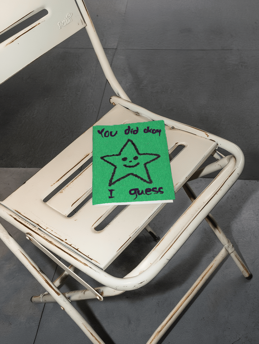 You Did Okay Star Card mockup 2