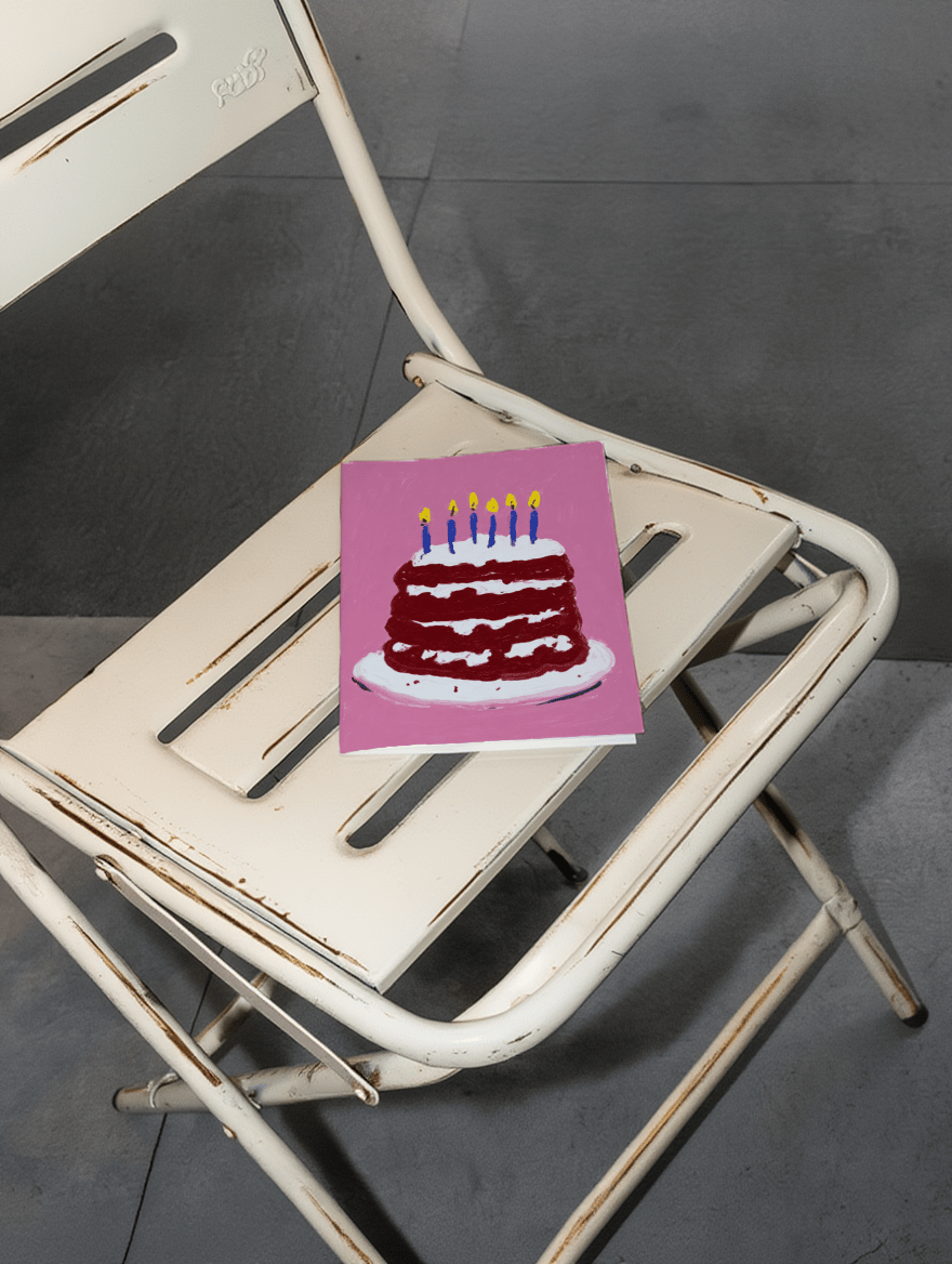 Festive Cake Birthday Greeting mockup 2