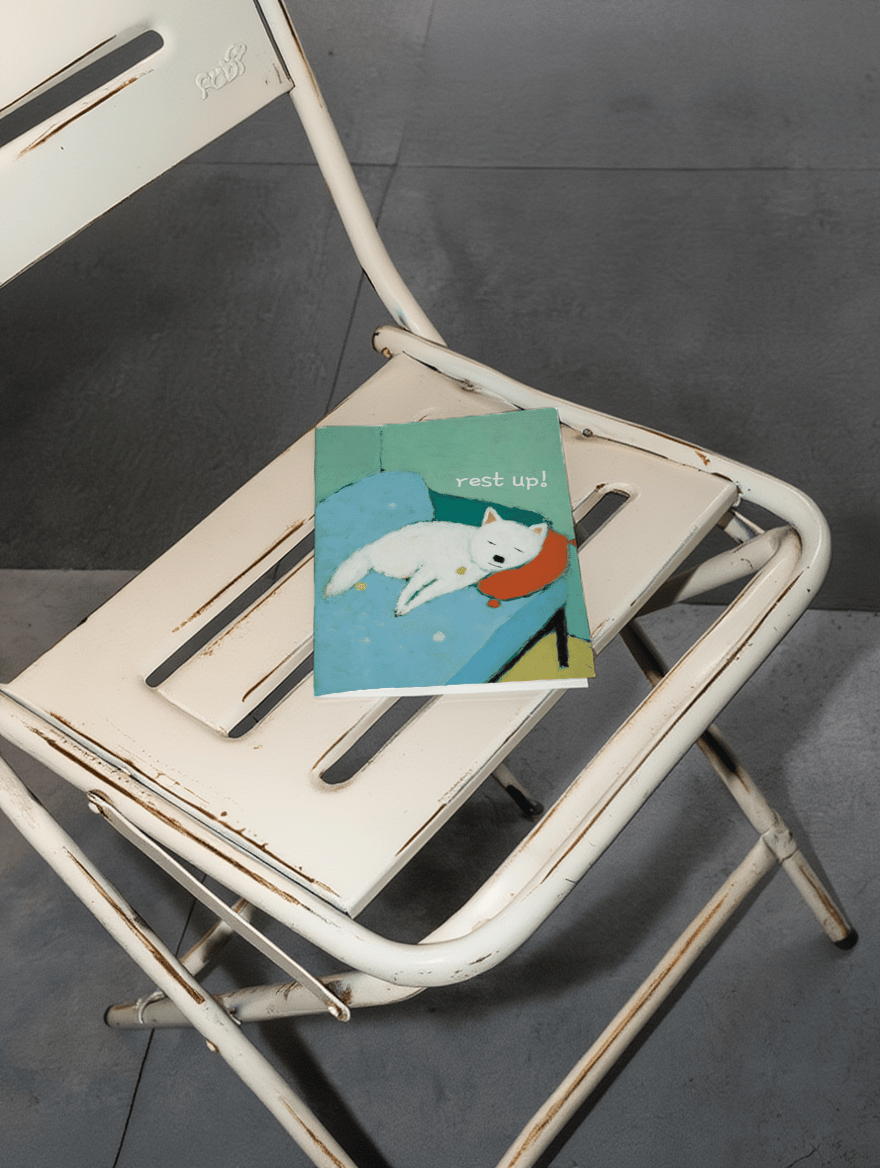 Cute Rest Up Card mockup 2