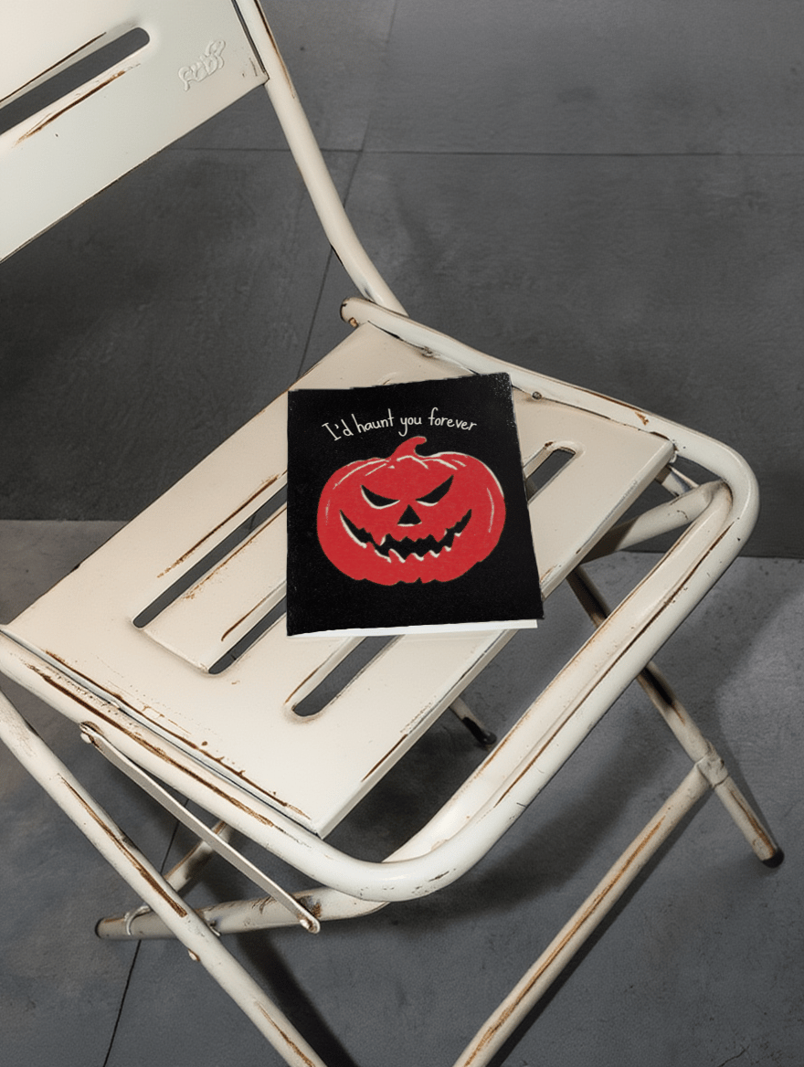 Forever Haunting Halloween Card mockup 2