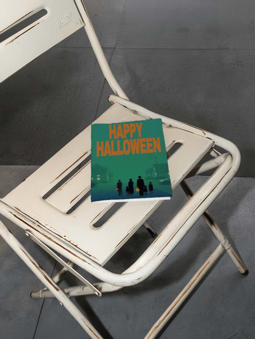 Spooky Halloween Night Card mockup 2