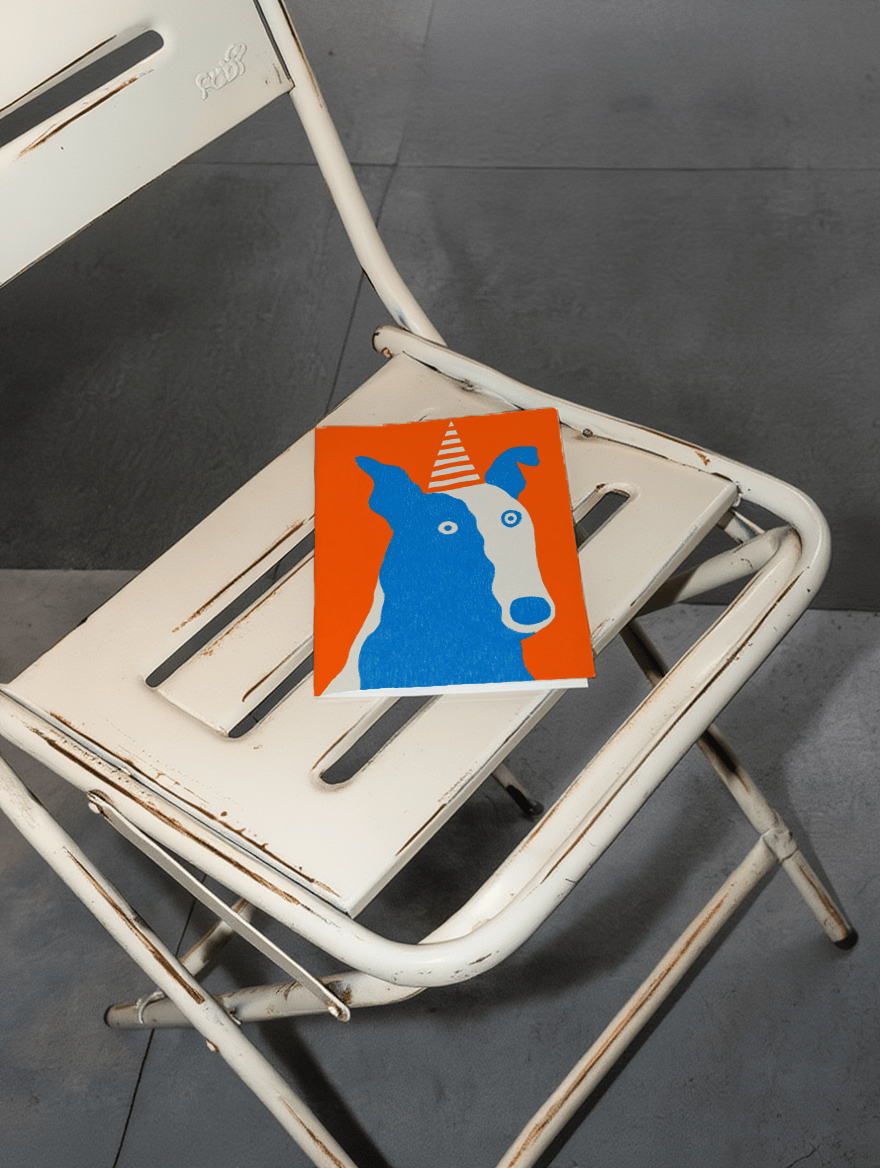 Playful Party Pup Card mockup 2