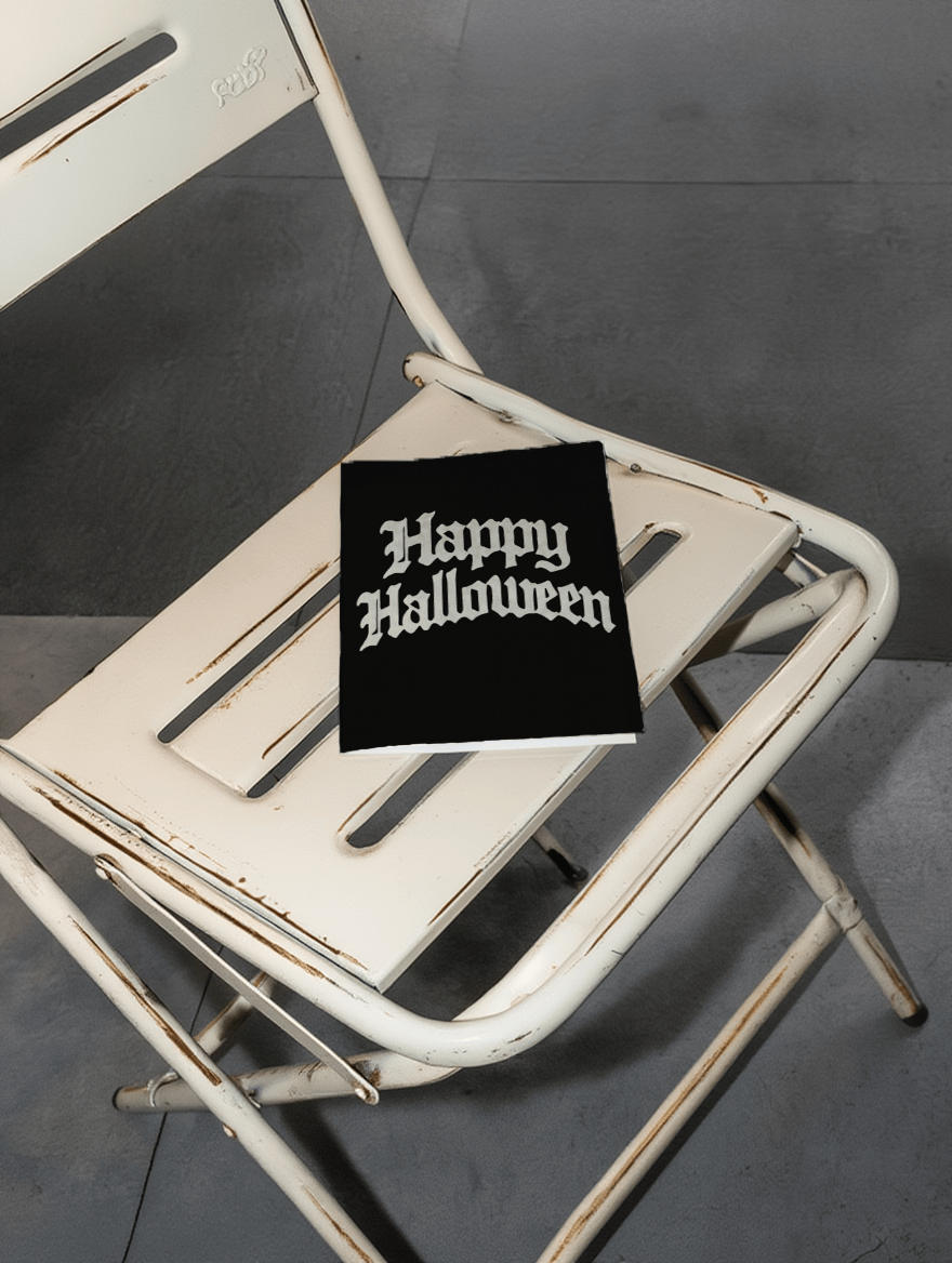 Spooky Halloween Greeting Card mockup 2