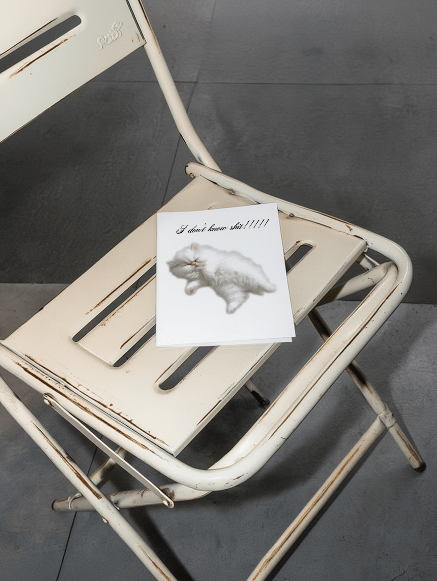 I don't know shit mockup 2