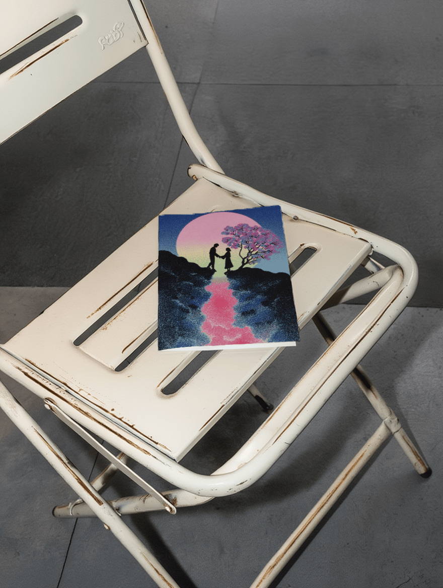 Moonlit Love Under Cherry Blossoms mockup 2