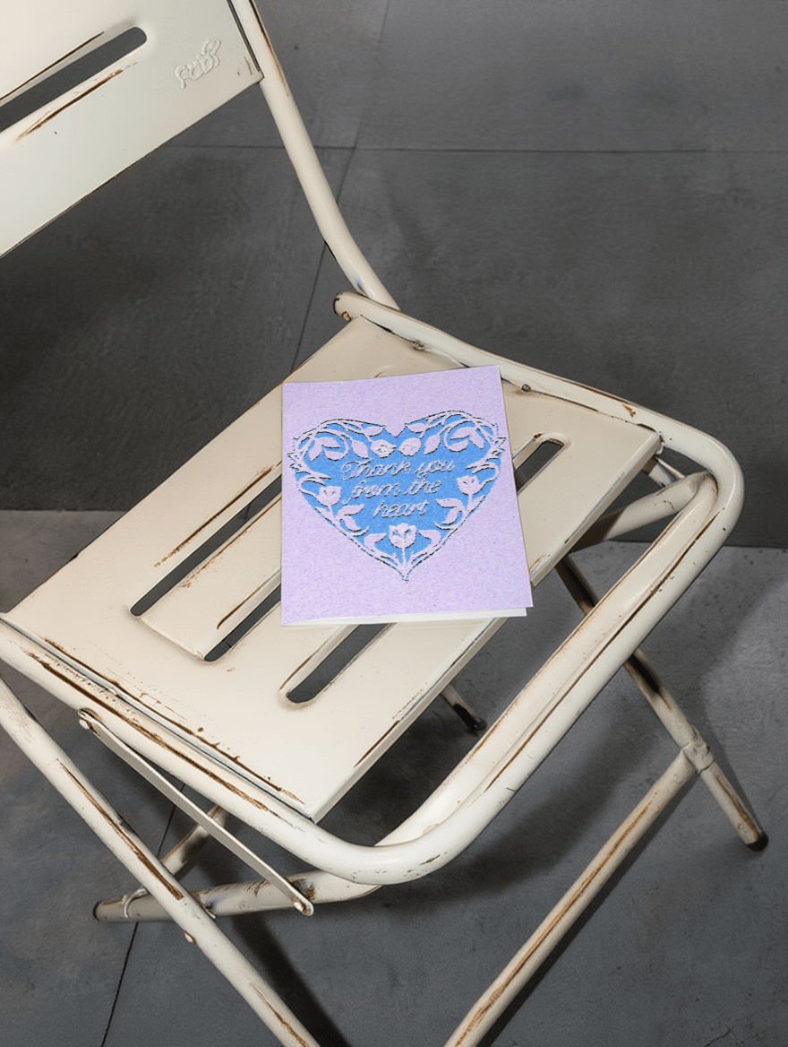 Thank You From the Heart Card mockup 2