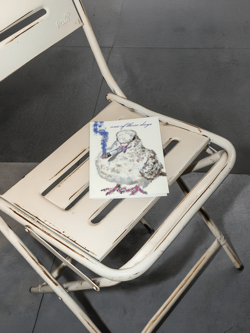 One of Those Days Pigeon Card mockup 2