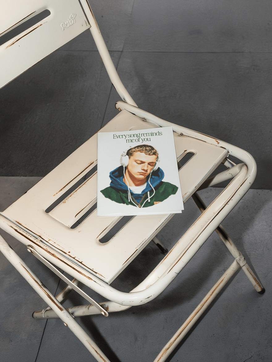 Every Song Reminds Me of You Music Card mockup 2