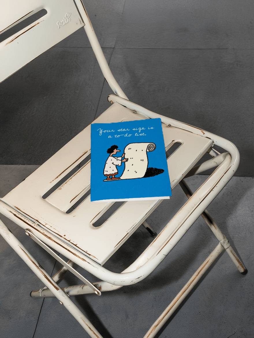 Zodiac To-Do List Funny Card mockup 2