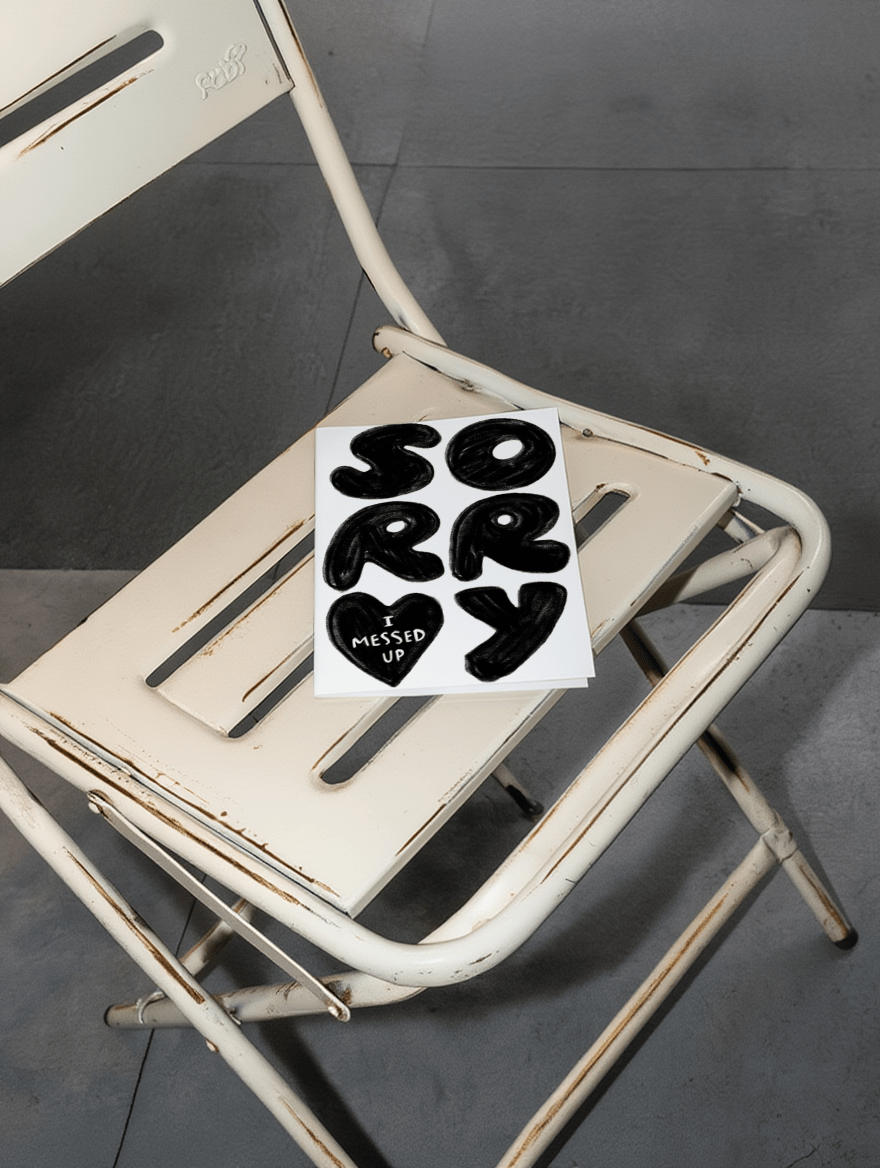 I Messed Up Apology Card mockup 2