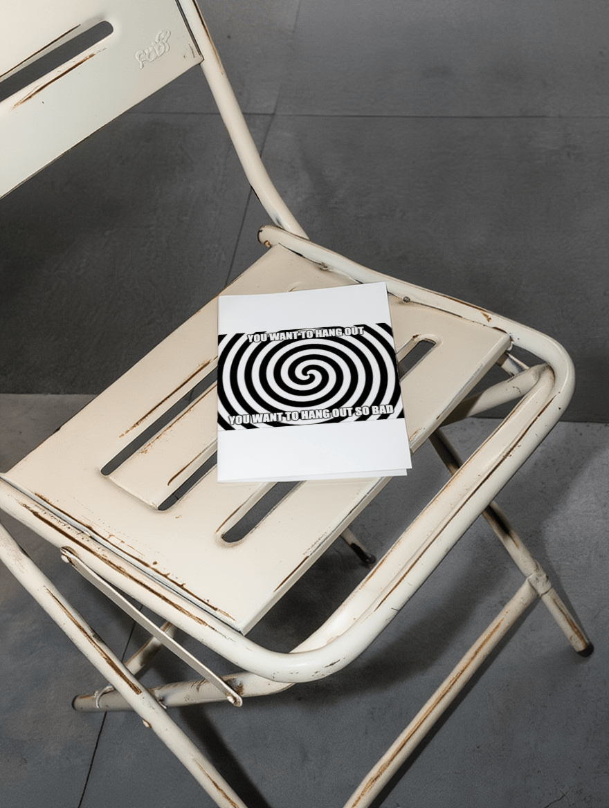 Hypnotic Hang Out Card mockup 2