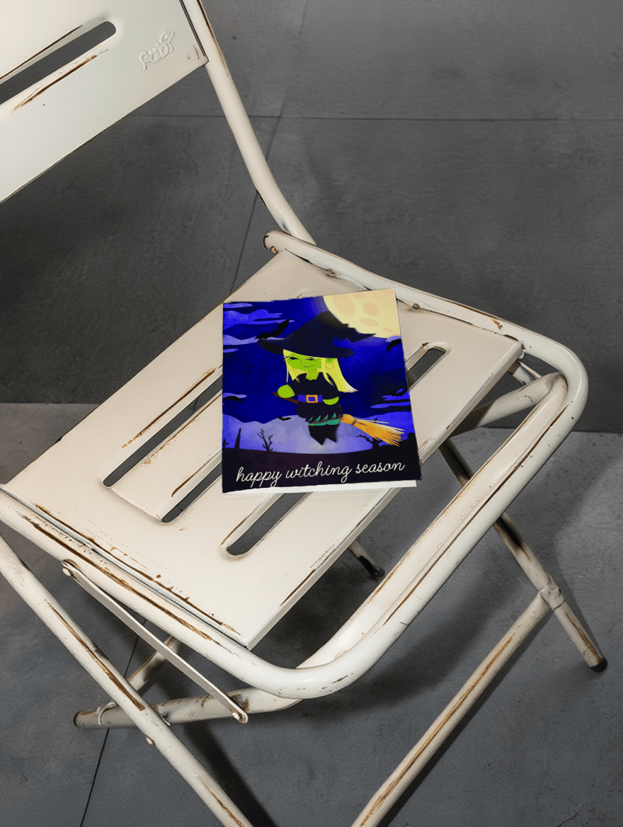 Happy Witching Season Card mockup 1