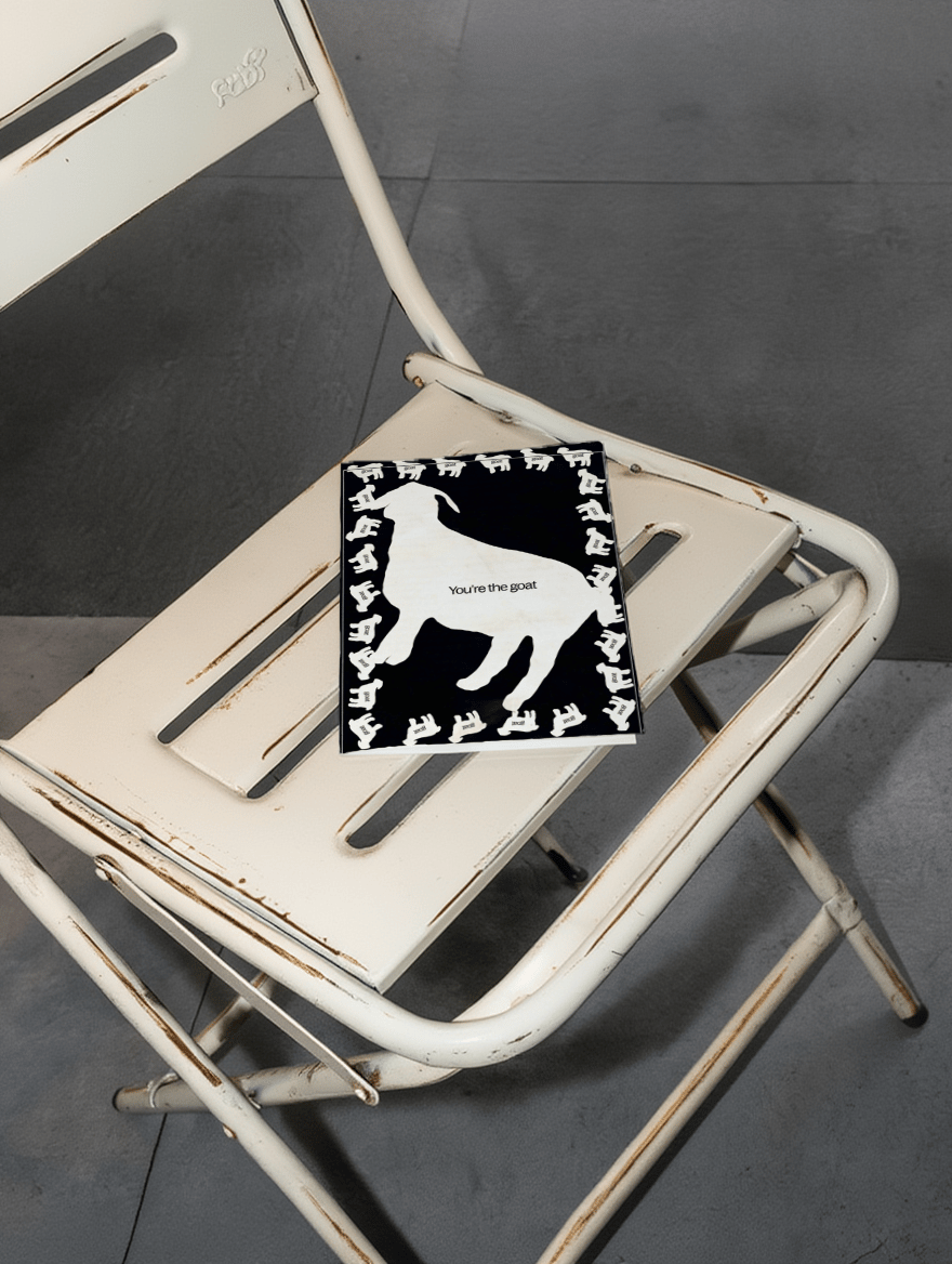 You’re the GOAT Card mockup 2