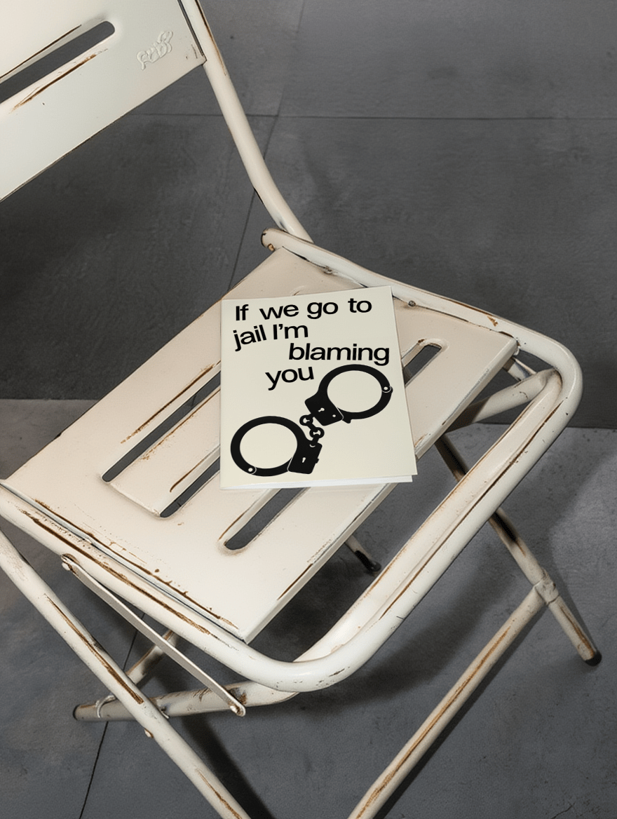 Blaming You If We Go to Jail Card mockup 2
