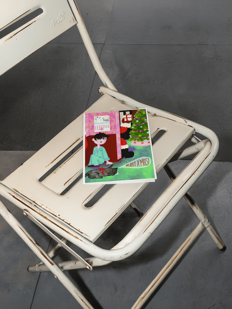 Snotty Merry Xmas Card mockup 1