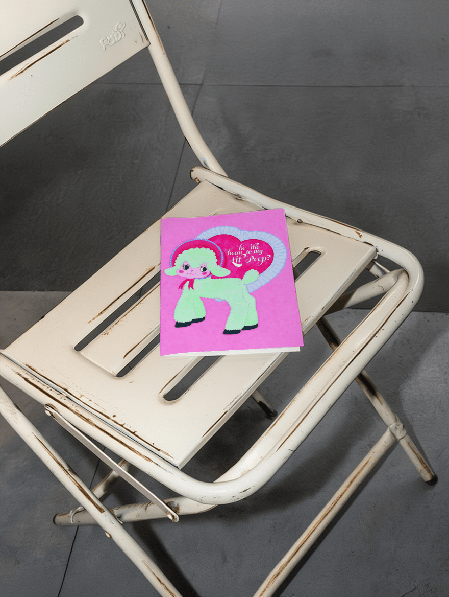 Be the Beau to My Lil Peep? Card mockup 2