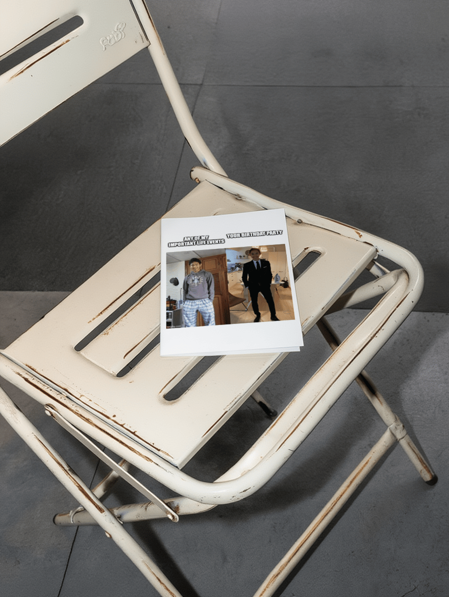 Important Life Events vs Your Birthday Card mockup 1