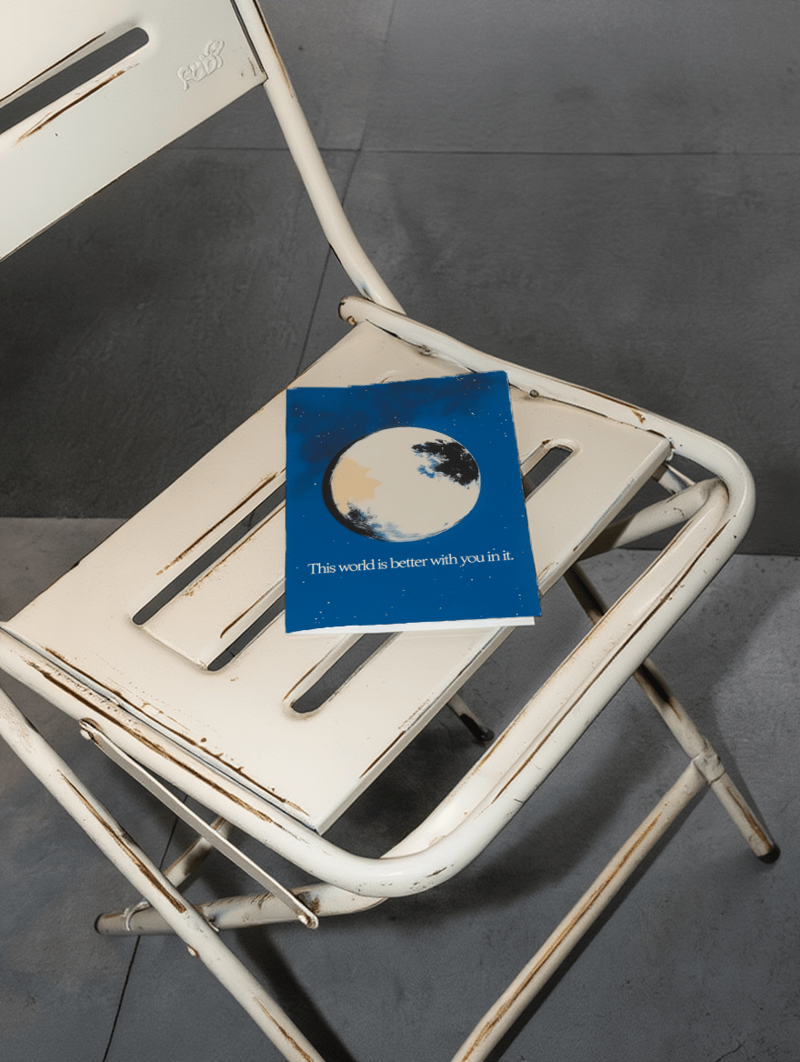 The World Is Better With You Card mockup 2