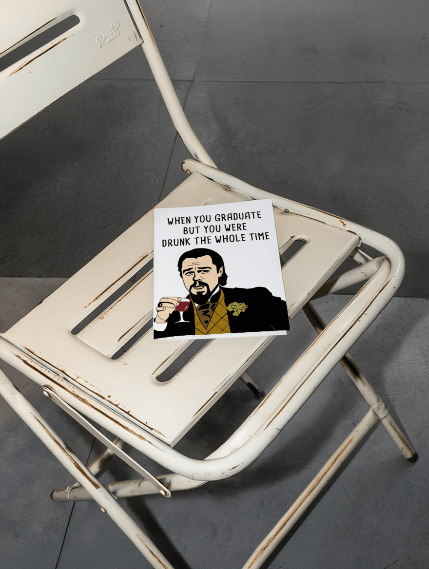 Drunk Graduation Survival Card mockup 2