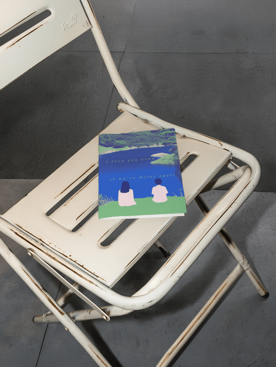Love You Miles Apart Card mockup 2