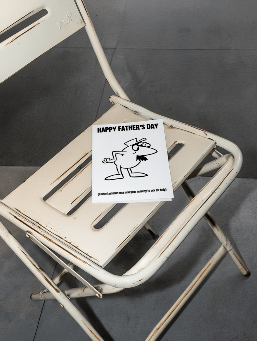 Happy Father’s Day Inherited Nose Card mockup 2