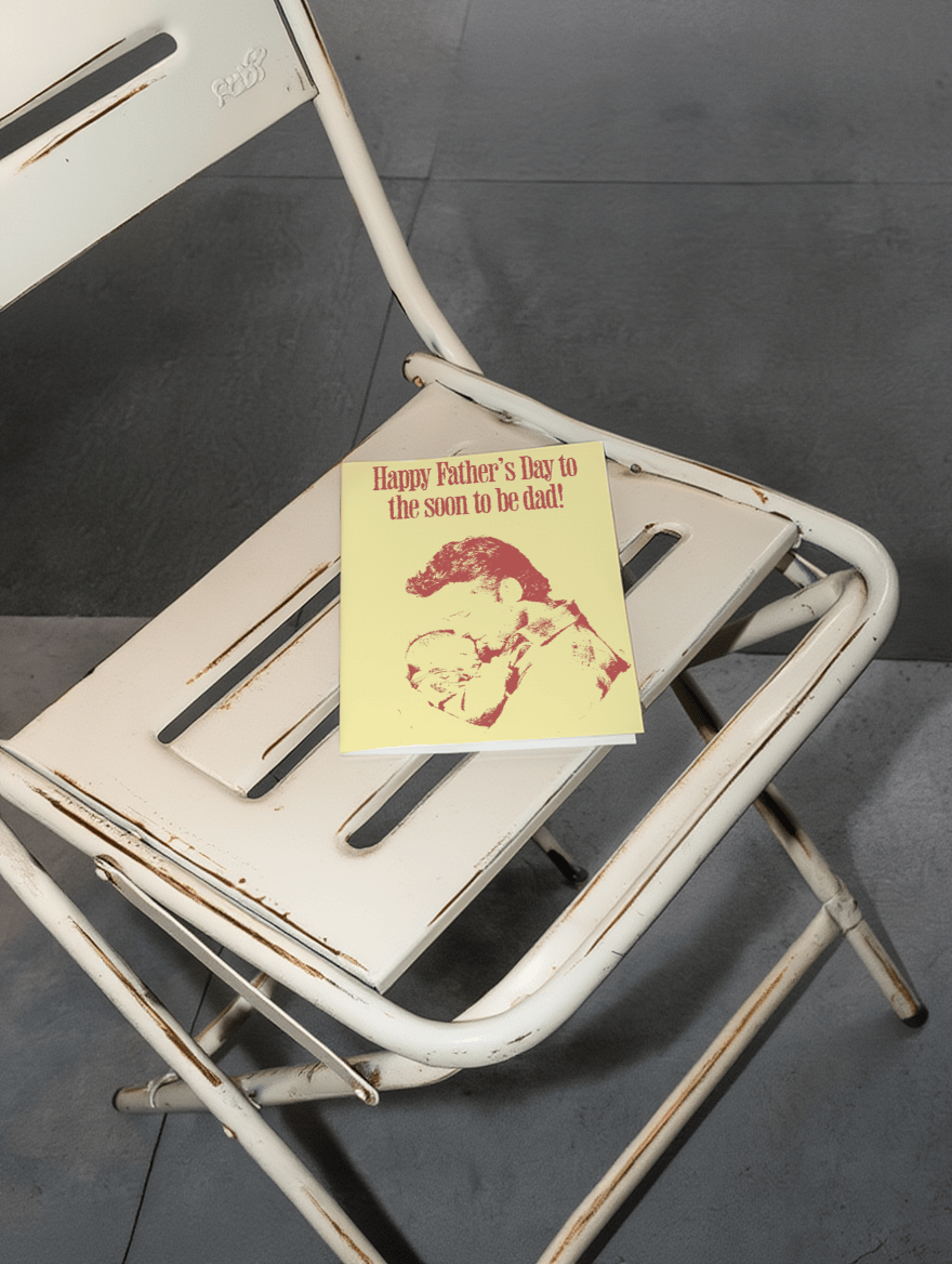 Happy Father’s Day Soon-to-Be Dad Card mockup 2