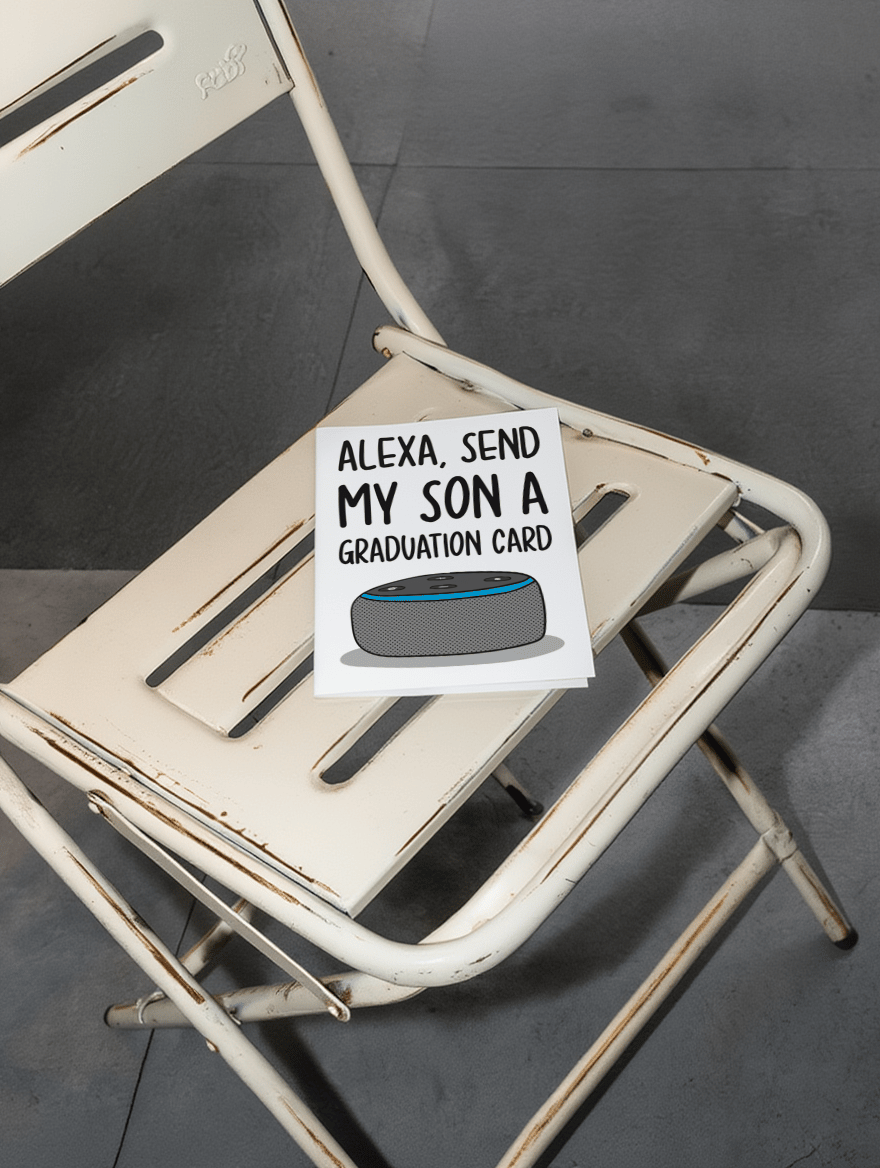 Alexa Send My Son a Graduation Card mockup 2