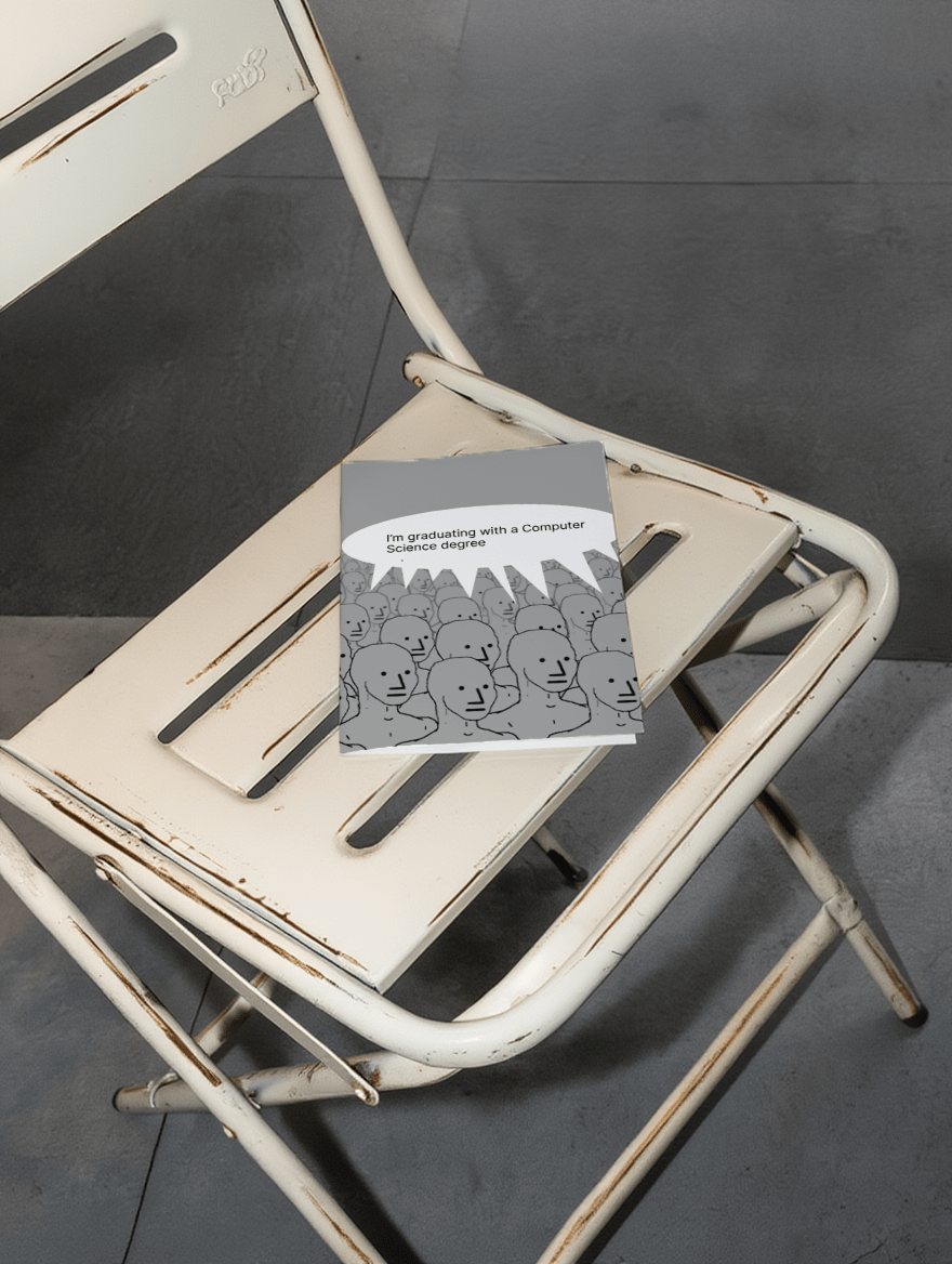 Graduating with a CS Degree Card mockup 2