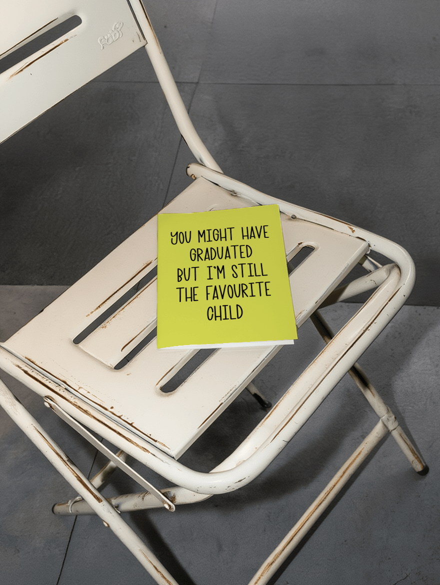 Favourite Child Graduation Card mockup 2