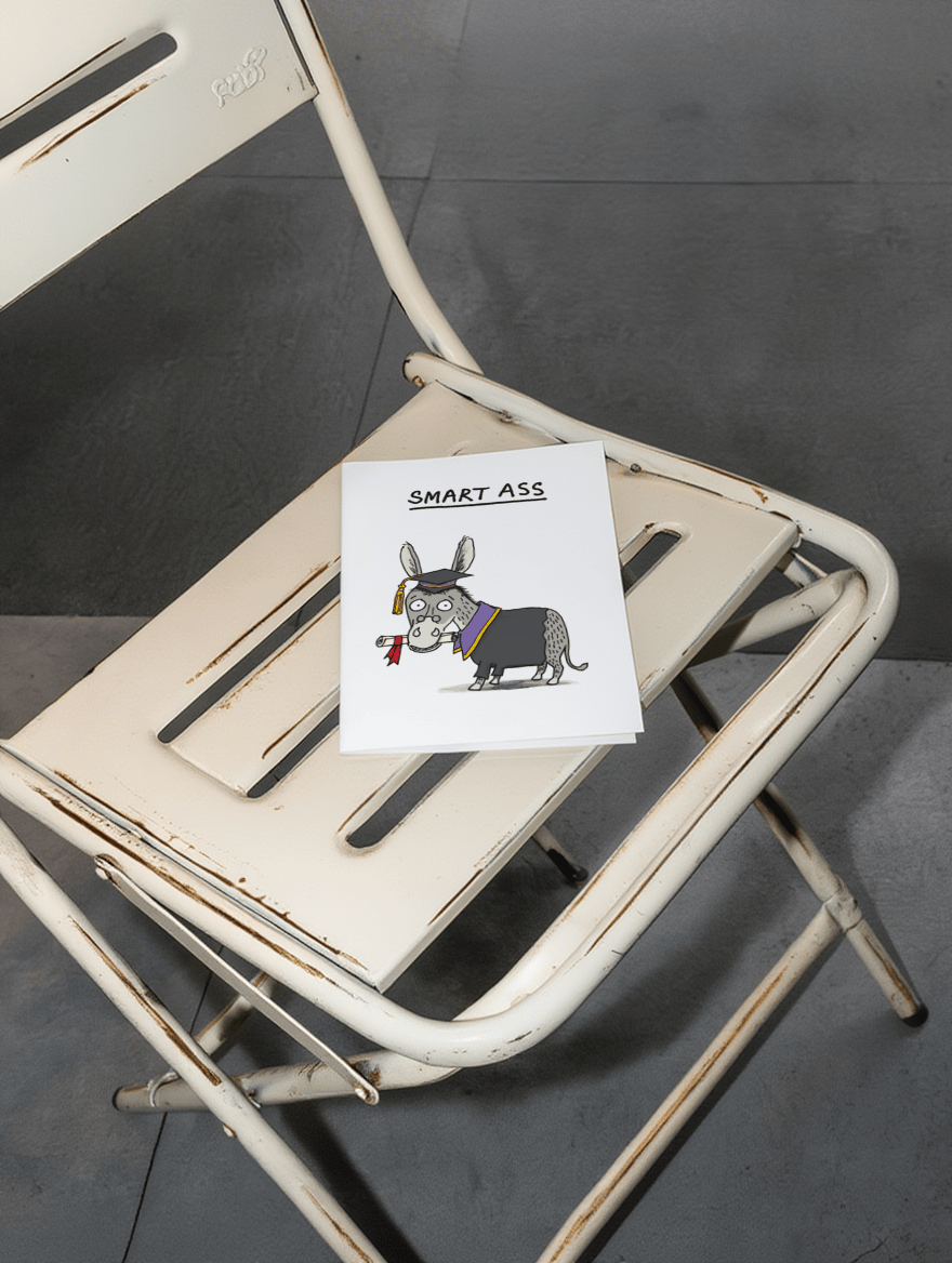 Smart Ass Graduation Card mockup 2